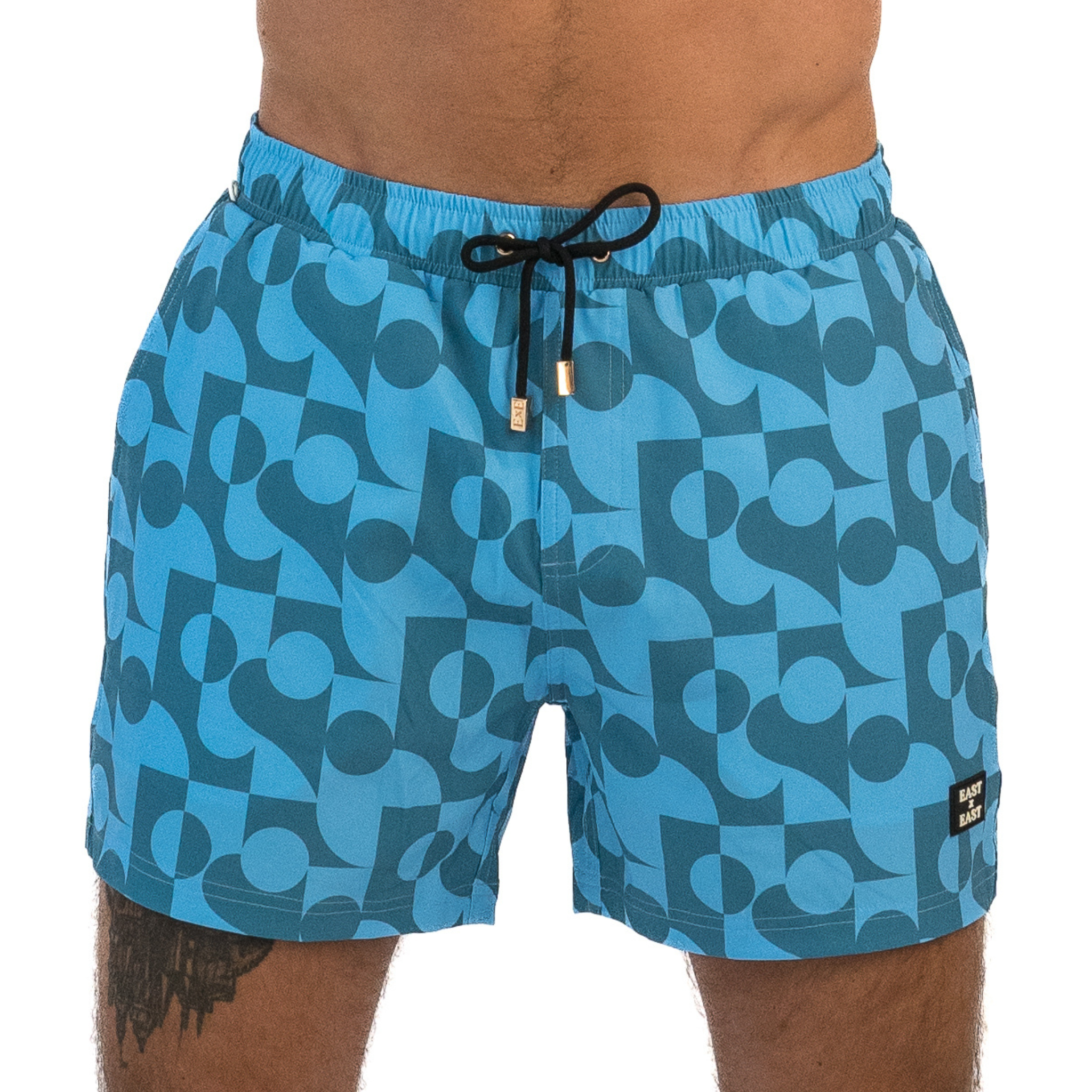 Retro Tropics Shorts / Blue