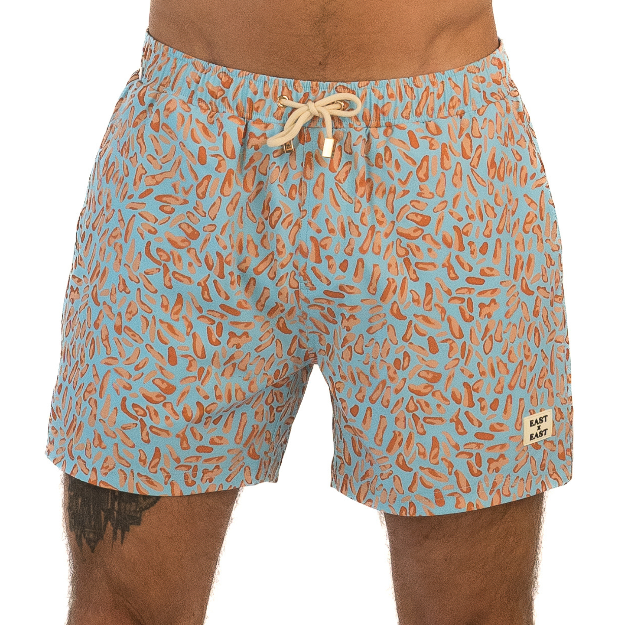 Maui Sands Shorts / Blue + Tan