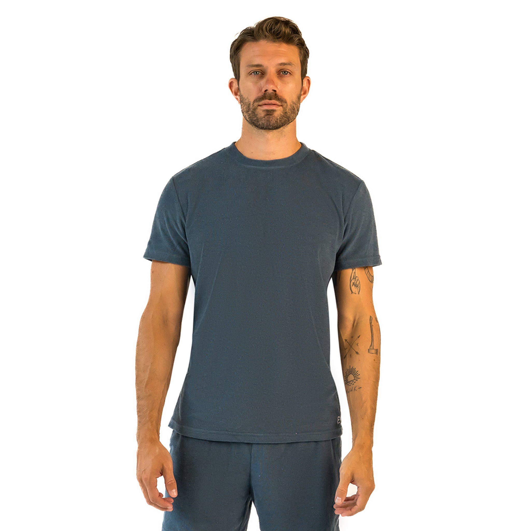 Terry T-shirt / Charcoal Navy